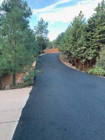 Finished new road construction project/Pine, Arizona/Email us today to get your routine road maintenance estimate