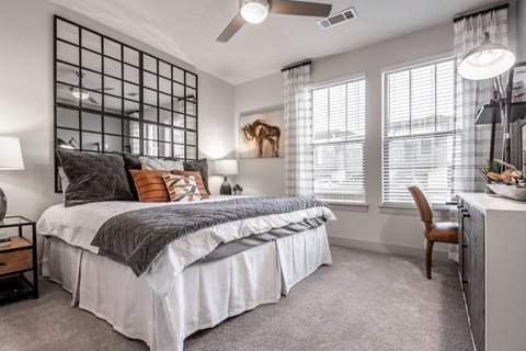 Master bedroom with lots of natural light