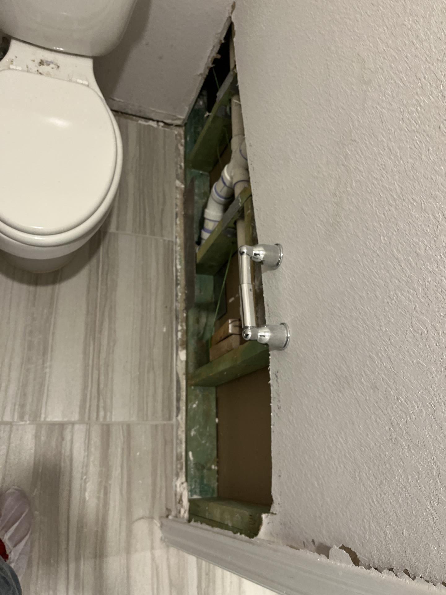 Bathroom Water Damage Repair