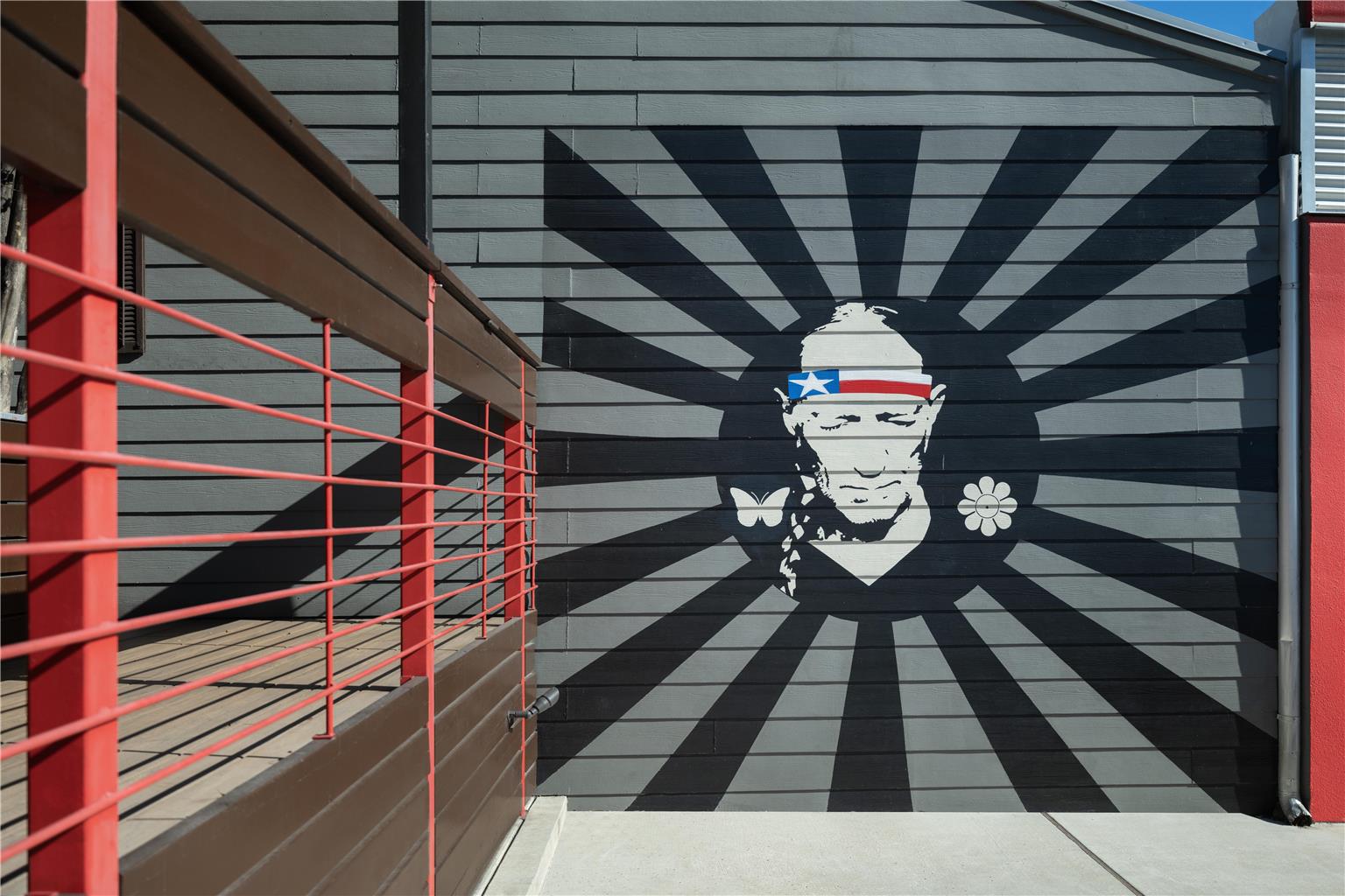 Willie Nelson Mural 