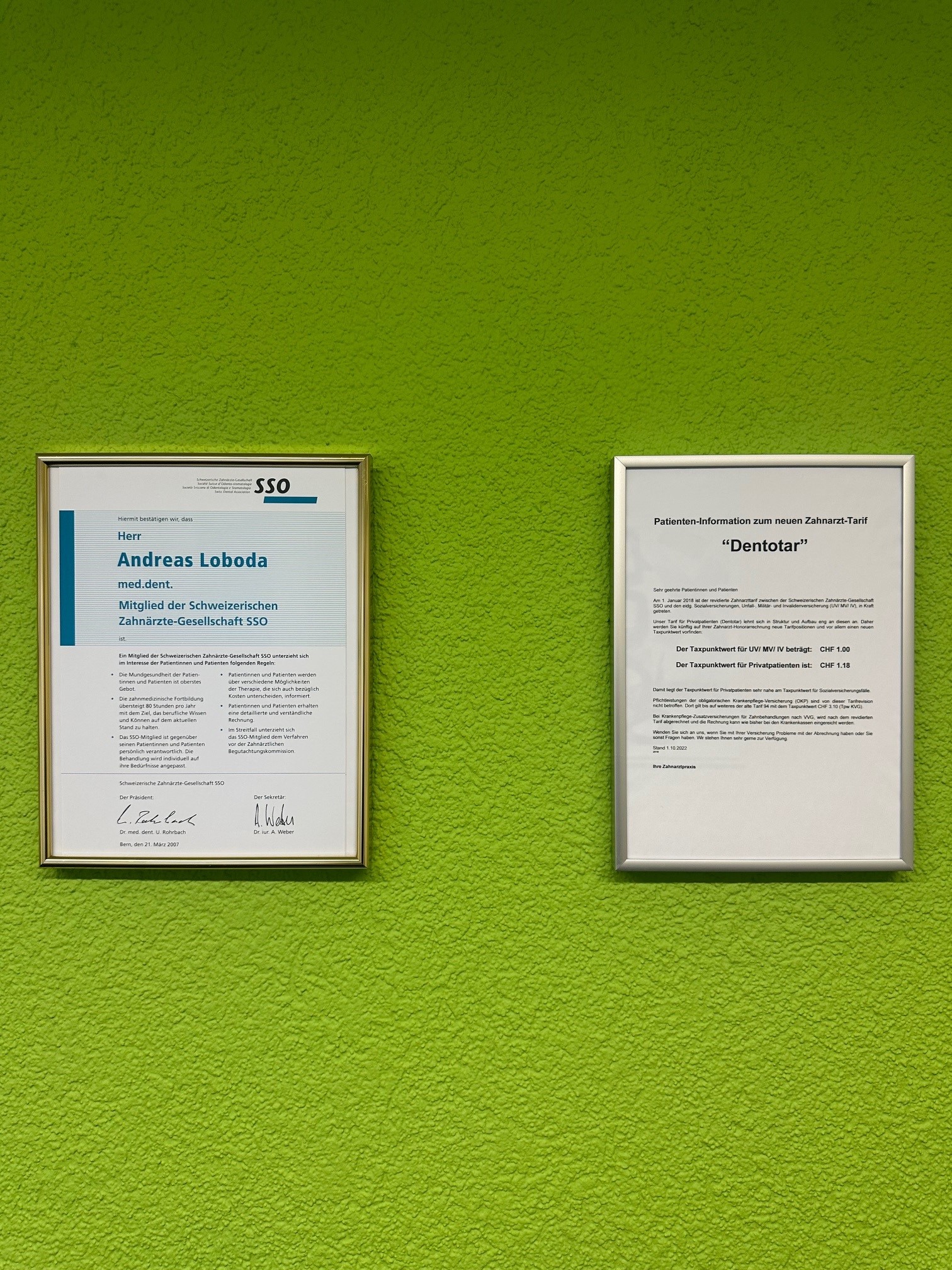 Bilder Zahnarztpraxis med. dent. Andreas Loboda