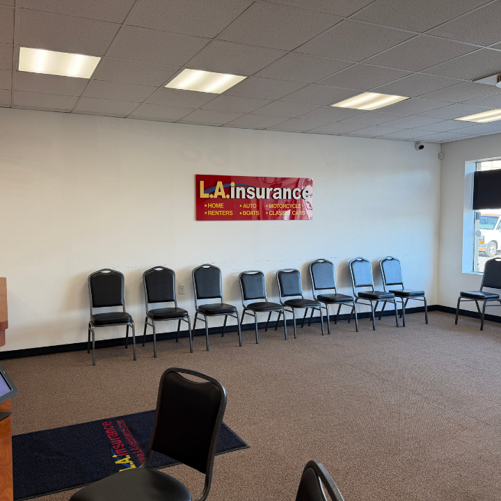 Interior of the L.A. Insurance Agency located at 540 E. Warren Ave. in MI