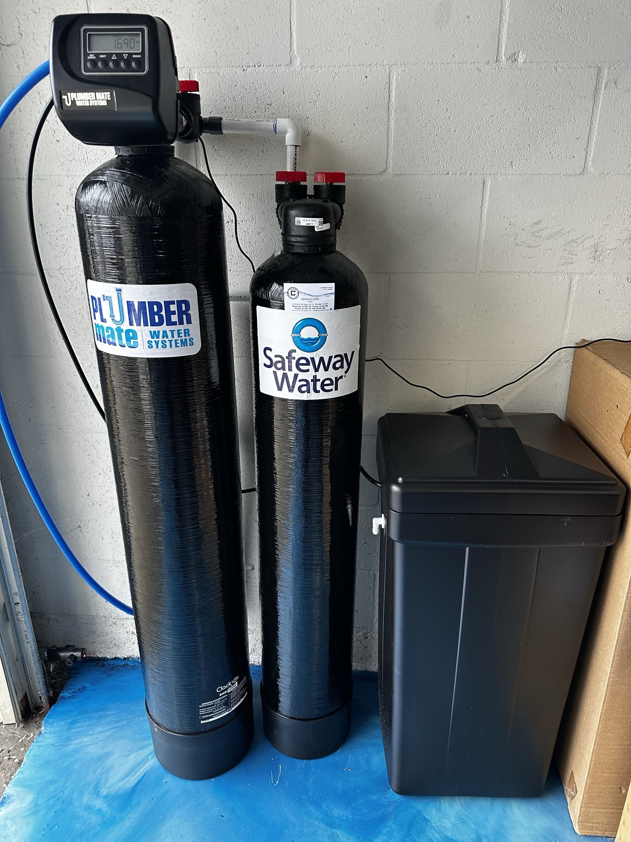 Water softener and Carbon filter