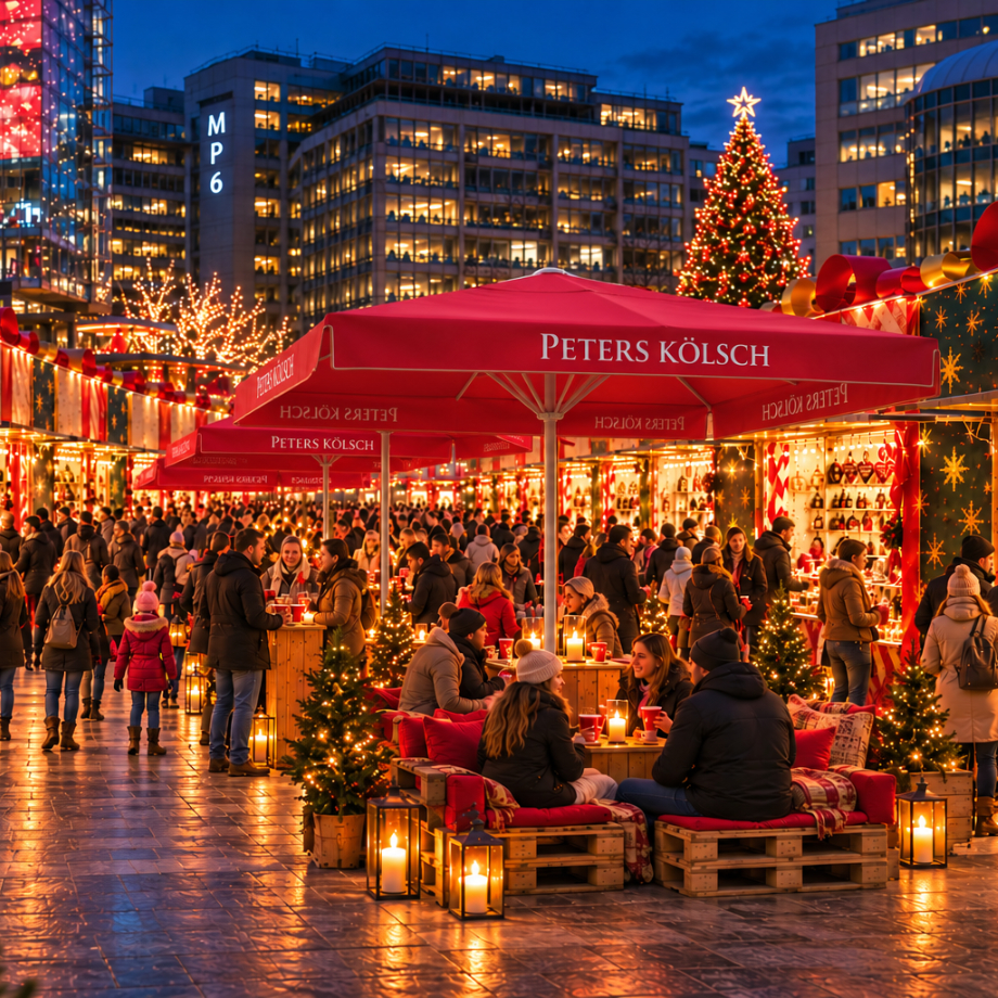 Santas Weihnachtsmarkt im MediaPark, Im Mediapark in Köln