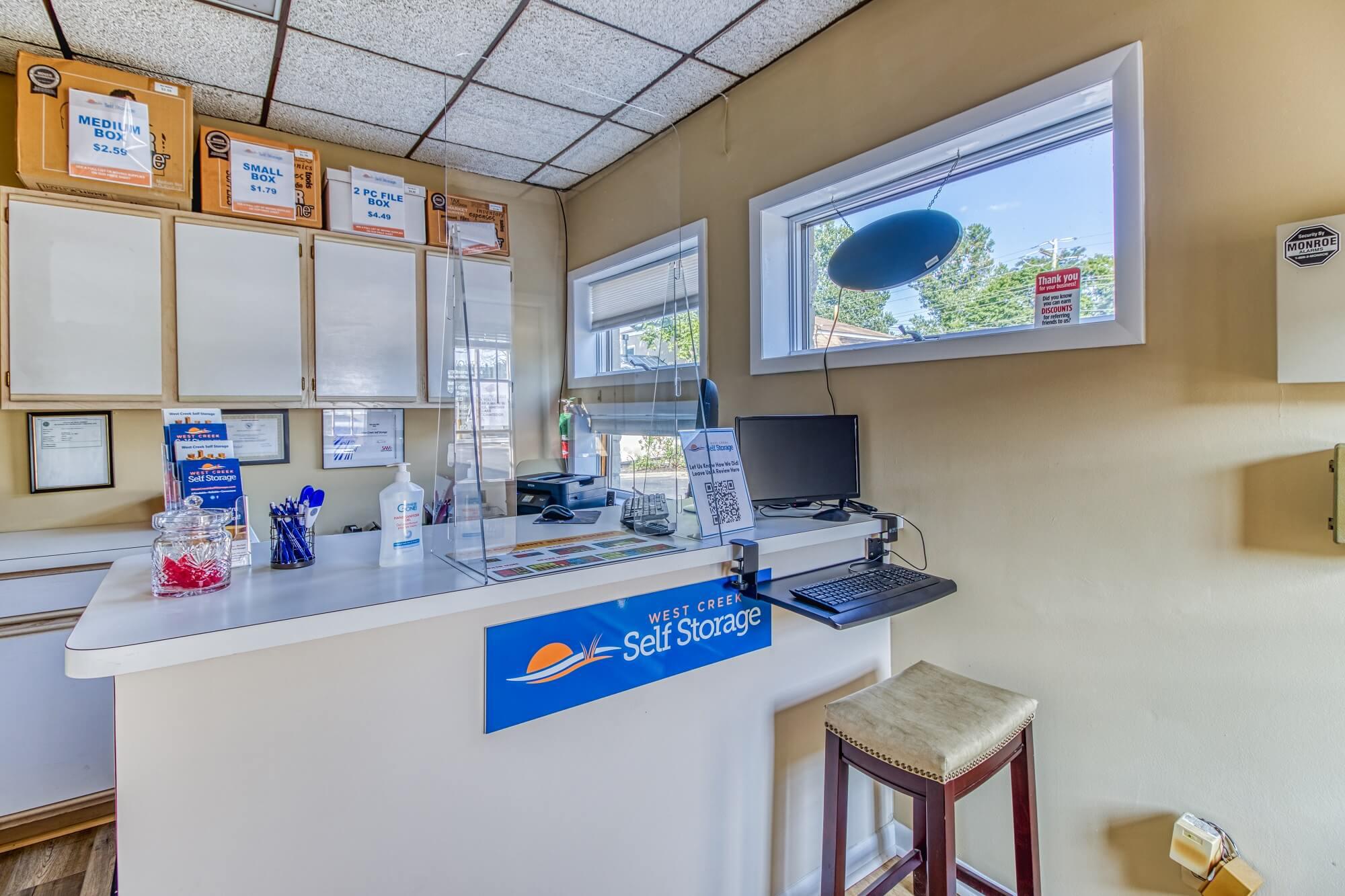 West Creek Self Storage - NJ - Interior of Office
