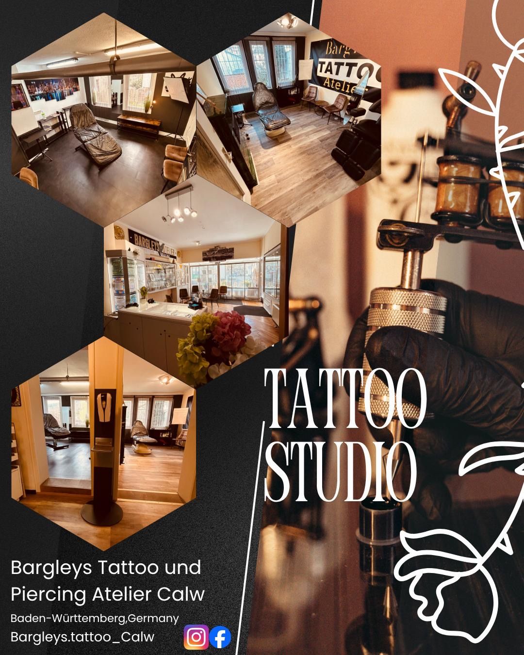 Bargleys Tattoo Atelier Calw, Lederstr. 42 in Calw