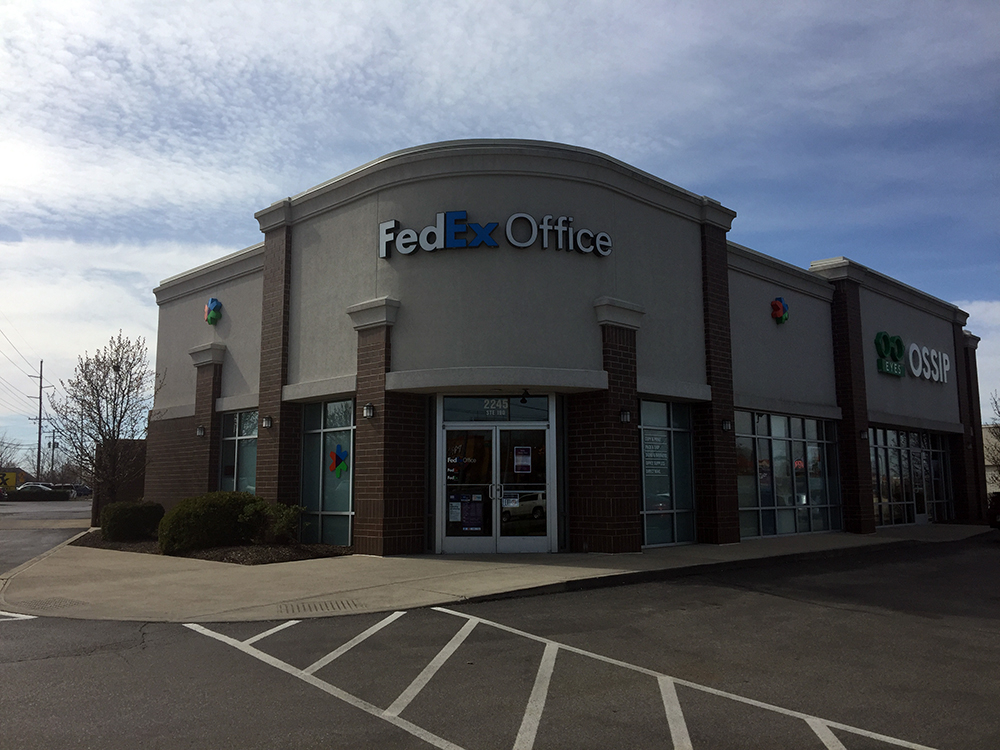 Exterior photo of FedEx Office location at 2245 E Main St\t Print quickly and easily in the self-service area at the FedEx Office location 2245 E Main St from email, USB, or the cloud\t FedEx Office Print & Go near 2245 E Main St\t Shipping boxes and packing services available at FedEx Office 2245 E Main St\t Get banners, signs, posters and prints at FedEx Office 2245 E Main St\t Full service printing and packing at FedEx Office 2245 E Main St\t Drop off FedEx packages near 2245 E Main St\t FedEx shipping near 2245 E Main St