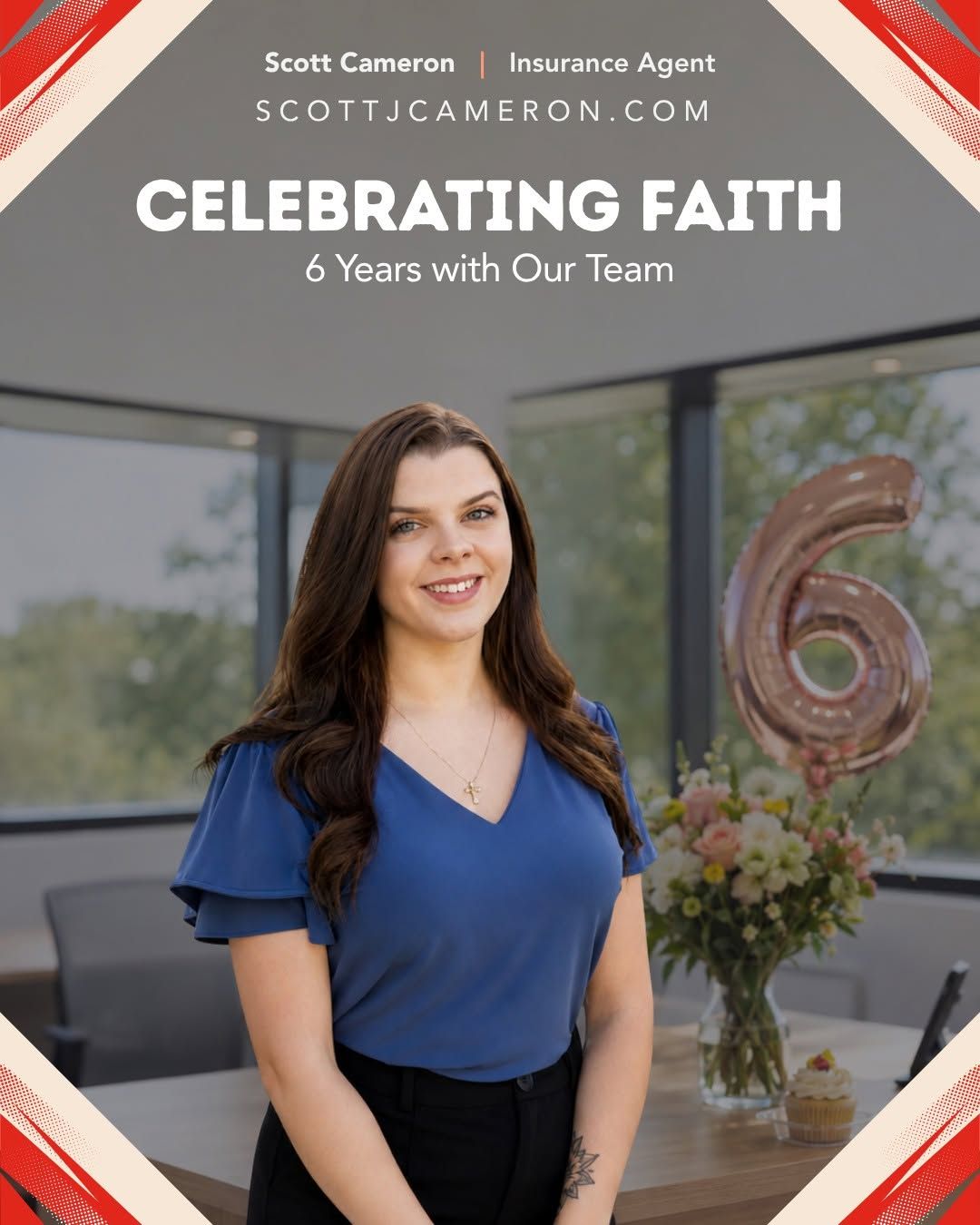 Celebrating 6 years of Faith! Faith has been part of the Scott Cameron team for six years, and we’re 