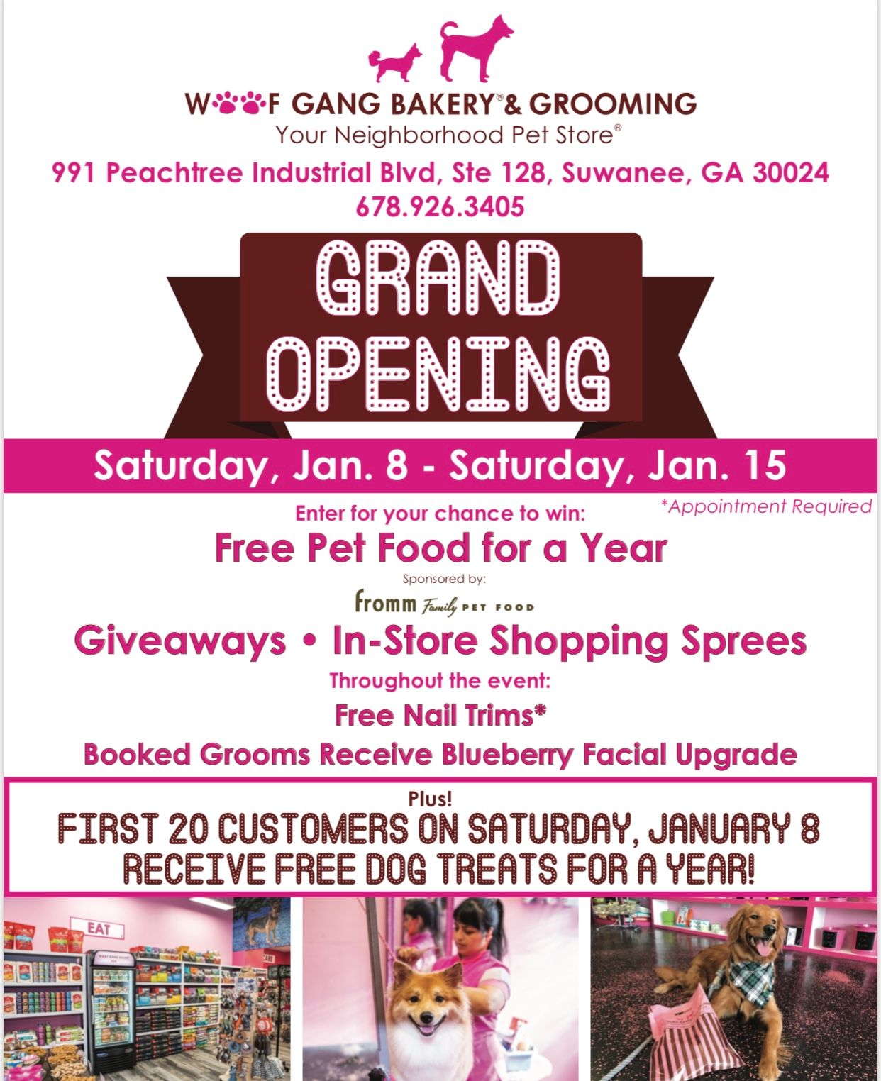 GRAND OPENING - Woof Gang Bakery & Grooming Suwanee