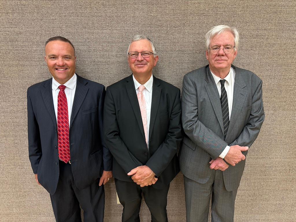 The Thatcher Ward Bishopric. 

Left: Ken Jensen, Second Counselor

Middle: Richard Smith, Bishop

Right: Charlie Miller, First Counselor

The bishopric leads the congregation in all spiritual and administrative matters. Please feel welcome to say hi and introduce yourself when you come!