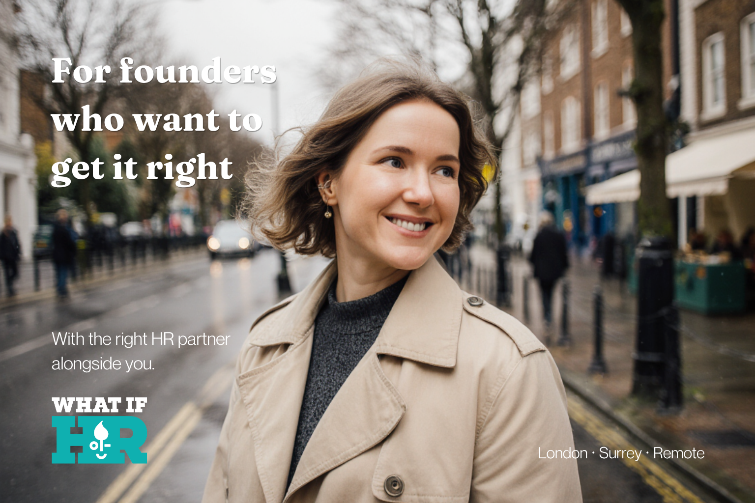 Elena Suhova, founder of What If HR, providing practical HR consultancy, first-hire HR setup and employee relations support for small businesses in Caterham, Surrey and remote UK.