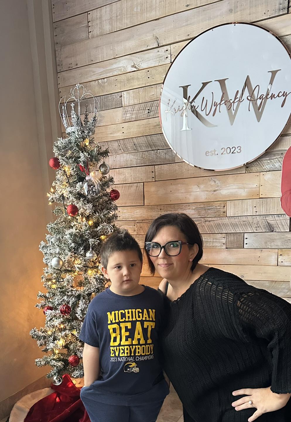You’re always going to get real life from us! This morning, this cutie came to work with Mama and did a great job.