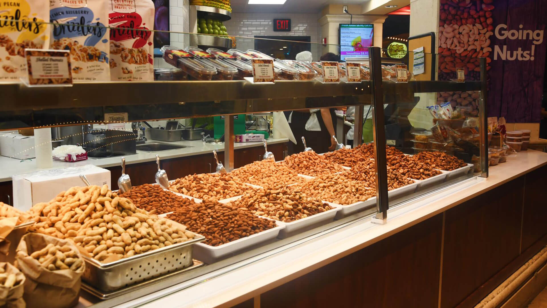 Going Nuts Snacks - Sweet & Salty Candy and Roasted Nuts at the Atlantic City Boardwalk Tropicana Hotel