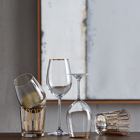 Wine glasses in variety of styles