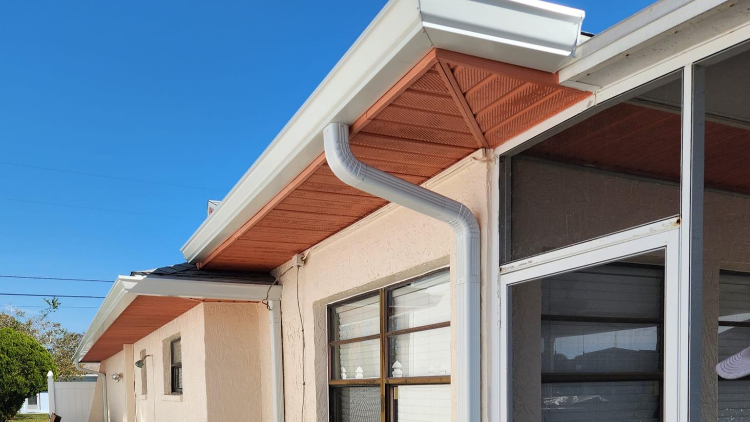 Rain Experts Inc excels in soffit and fascia installation to protect and beautify your property's exterior. With our owner's expertise, you can trust that these essential components will be expertly installed, enhancing the aesthetics and durability of your building.