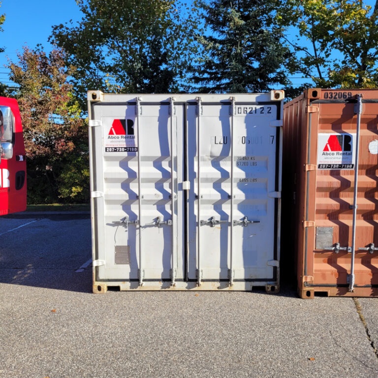 20’ storage container rental that was sent to a hotel remodeling project in Bedford, NH 