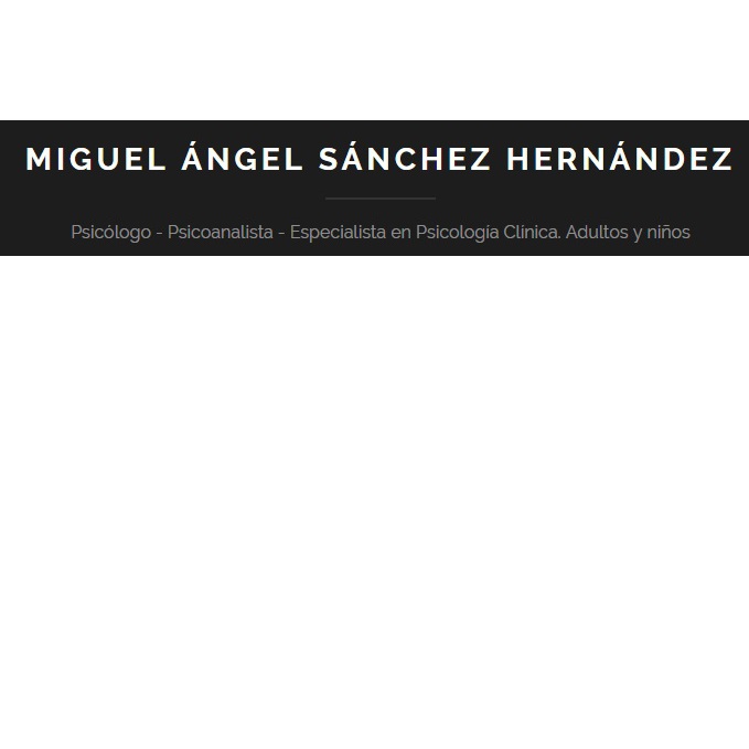 Miguel Ángel Sánchez Hernández. Psicólogo Clínico. Psicoanalista Logo
