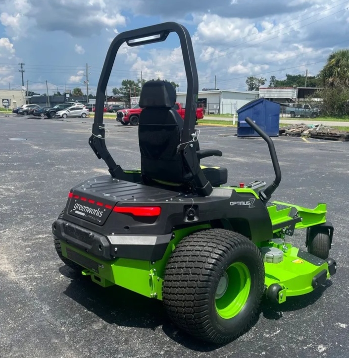 OptimusZ 48" 24kWh Ride-On Zero Turn Mower | CZ48R24X
SKU:SKU 7414602
All-day cutting performance: Mow up to 21 acres and 8 hours on a single charge
Clean and comfortable performance: No toxic emissions, No smell, No headaches, Low vibrations, and Little to No noise for operator comfort and compliance
More power than traditional zero turn mowers: The MEGA 24K battery delivers industry leading gas equivalent power of 65HP to confidently tackle the most demanding commercial applications
Work faster: With 4 adjustable speed settings, including a maximum cut speed of 16 mph, means users can now get the job done faster, more efficiently, and at a much higher quality than ever before.