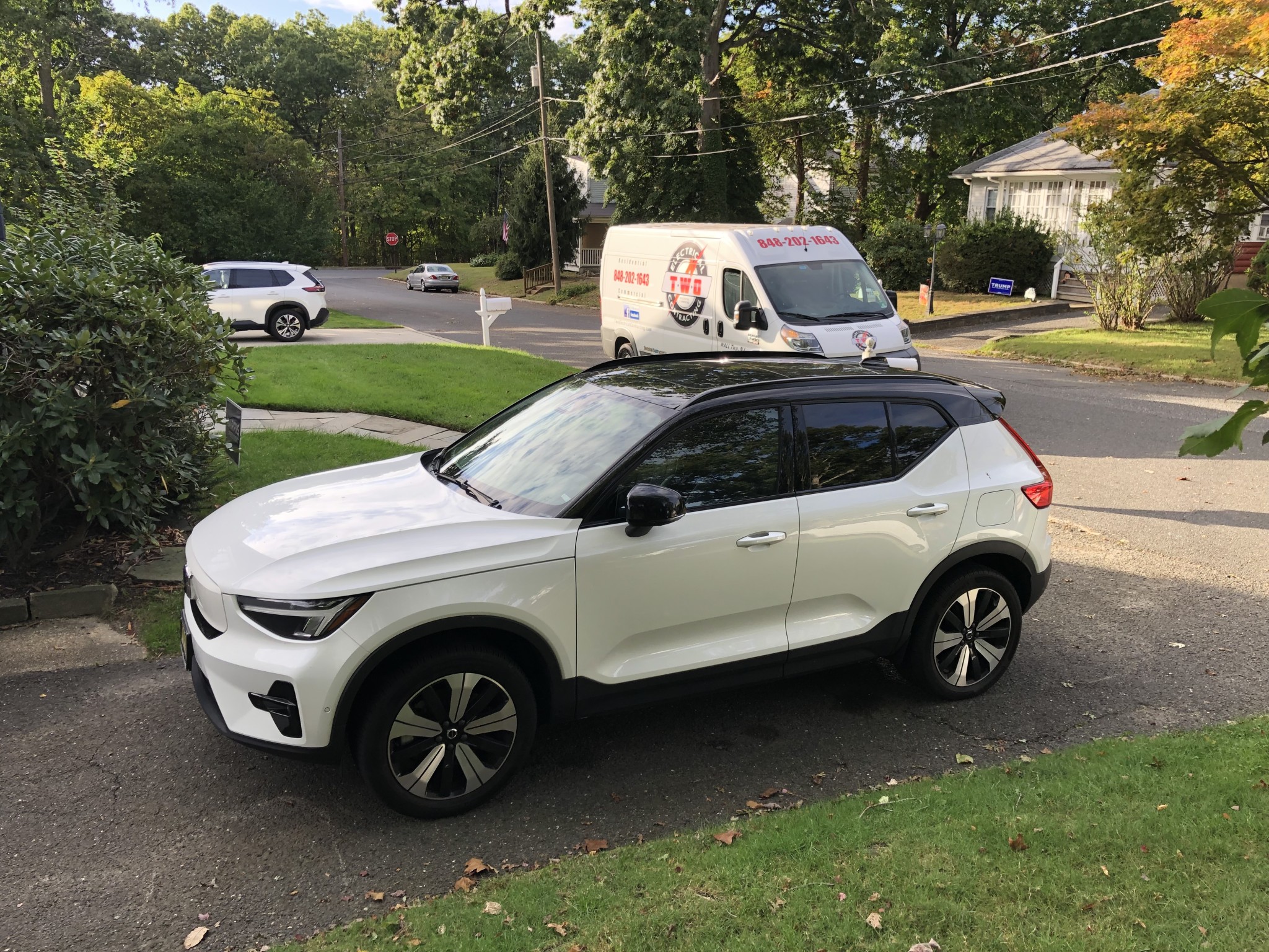 Estimating a Volvo Car Charging Station.A 50 amp 240 volt dedicated electrical line right at home!