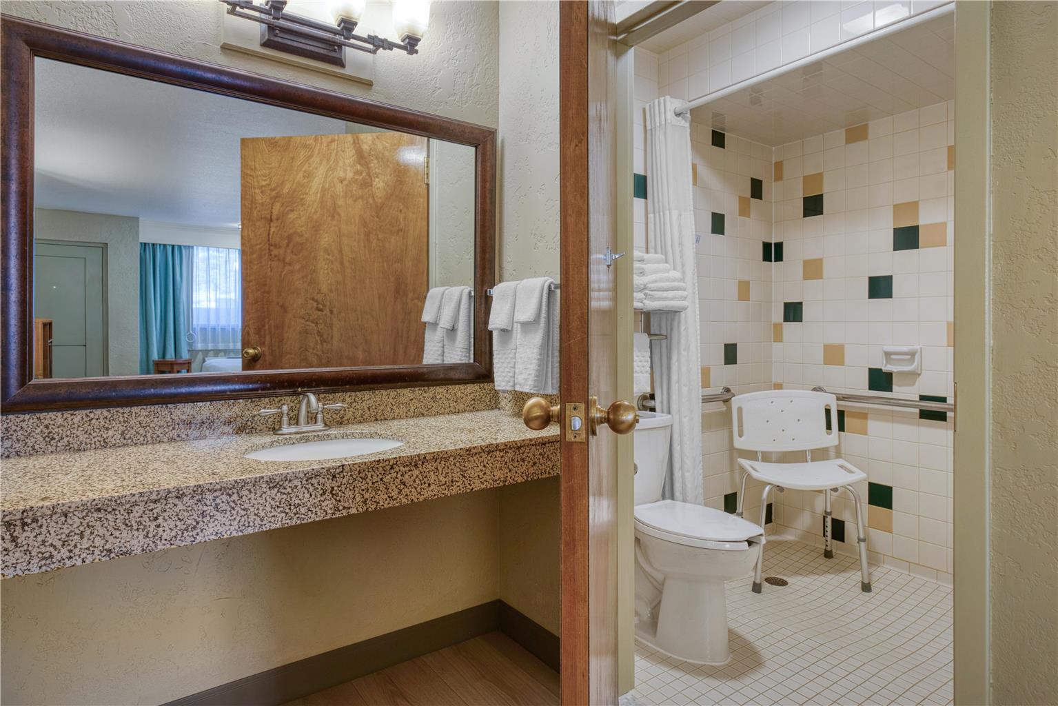 Accessible Double Queen Guest Bathroom