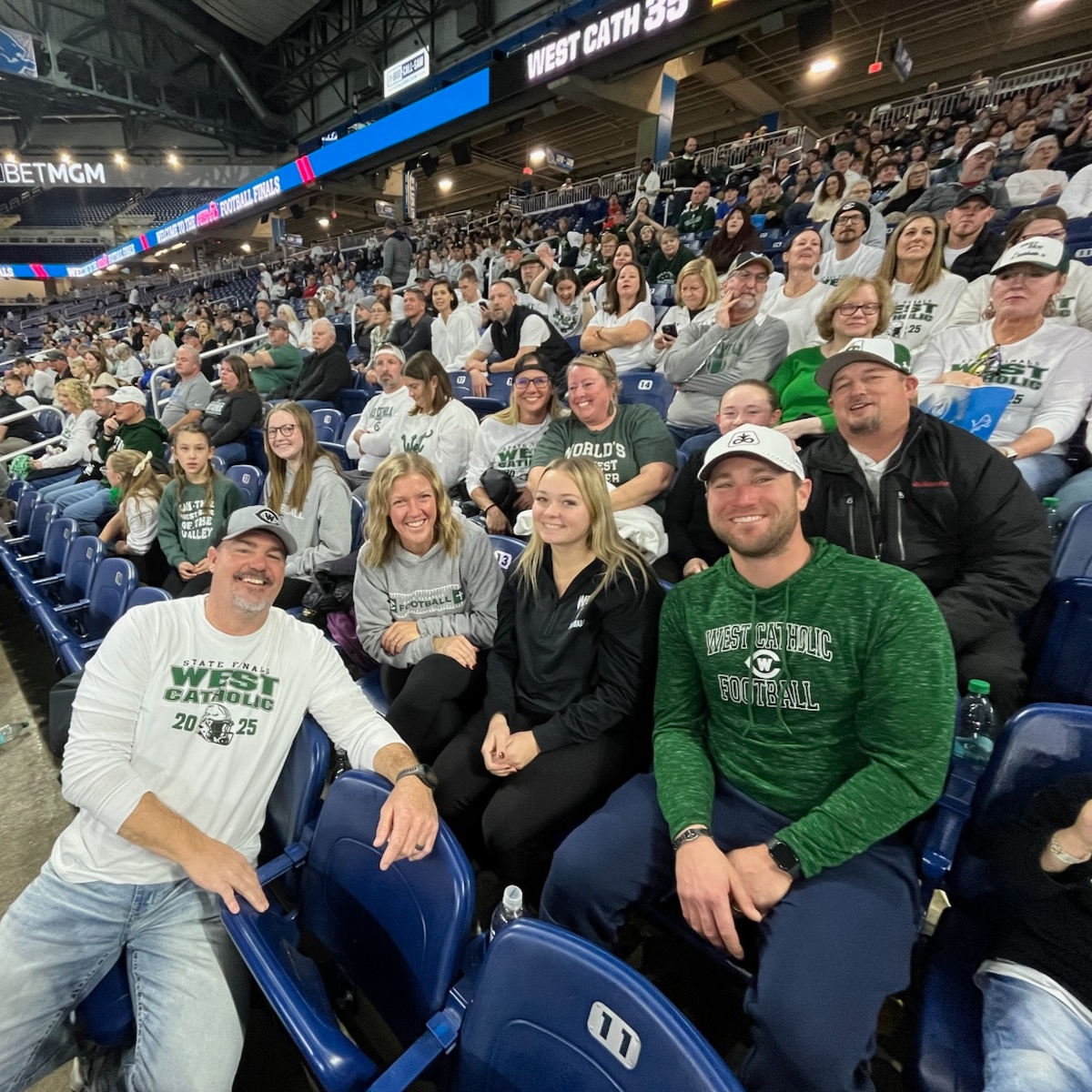 Jim Blaszak's sons' varsity football team at the local high school won the State Title yesterday, knocking off last year's champion!