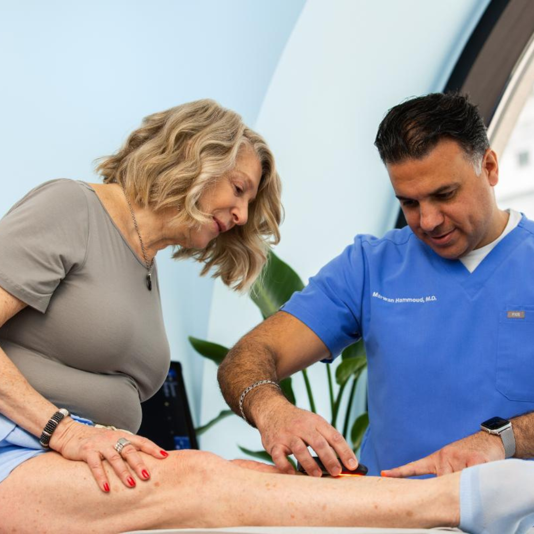 We treat chronic venous insufficiency in our vein clinics, with minimally invasive treatments for both varicose veins and spider veins. If you'd like to learn more about treatment options, or to schedule your free vein evaluation, please give us a call at 866-525-8938. We're here to help!
