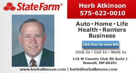 Ad powered by: YPC Media Herb Atkinson - State Farm Insurance Agent Roswell (575)622-0010