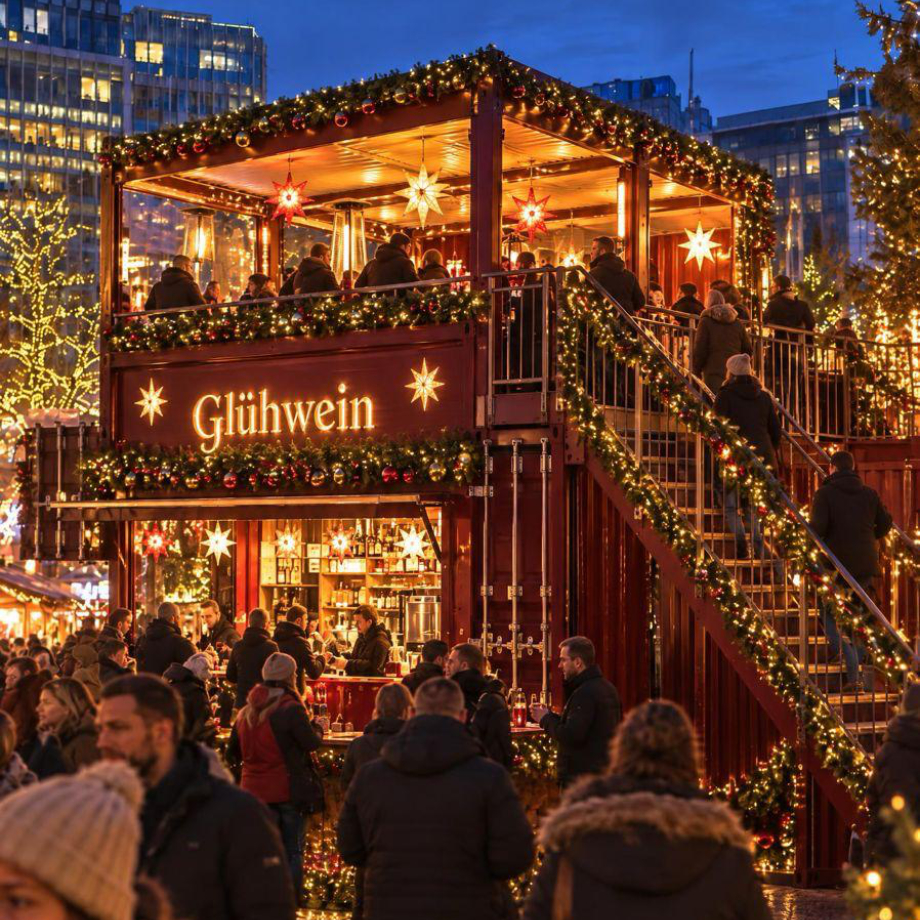 Santas Weihnachtsmarkt im MediaPark, Im Mediapark in Köln