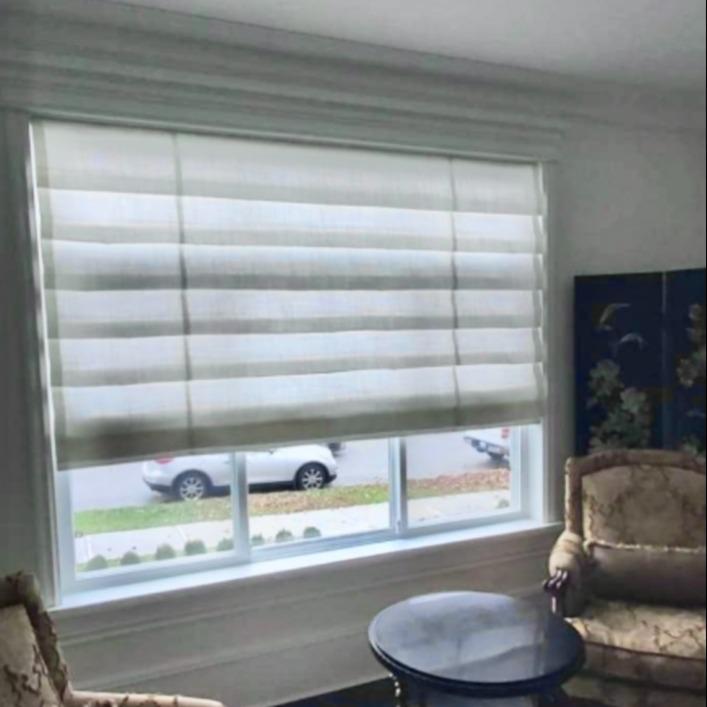 Introduce texture and depth into your home with the help of Roman Shades by Budget Blinds of New Wes Budget Blinds of New Westminster & Surrey Port Coquitlam (604)359-9655