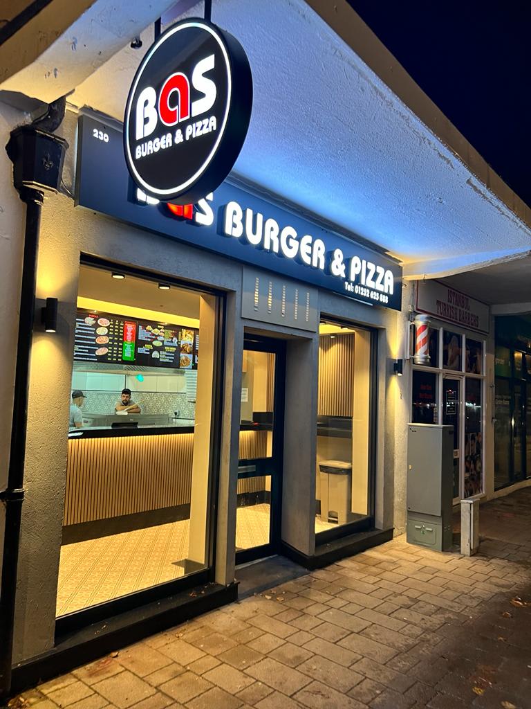 Bas Burger and Pizza Fleet 01252 625888
