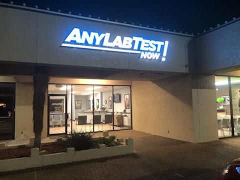 AnyLabTestNow Night Sign