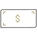 Dollar bill icon.