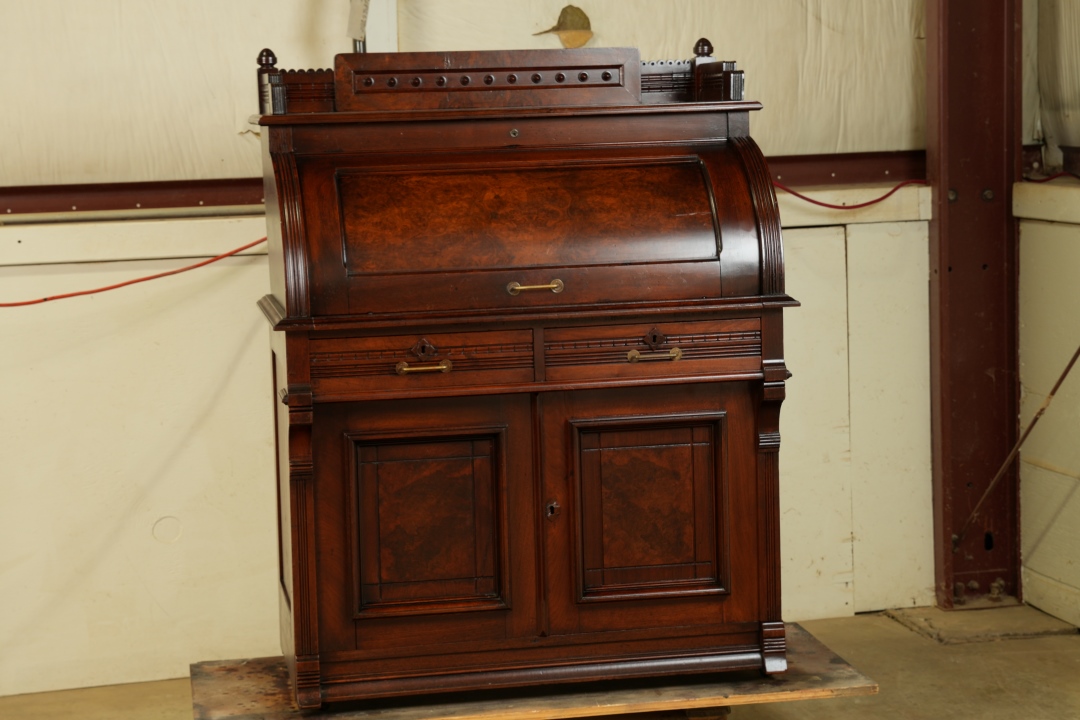 Antique Cylinder Desk After Restoration
