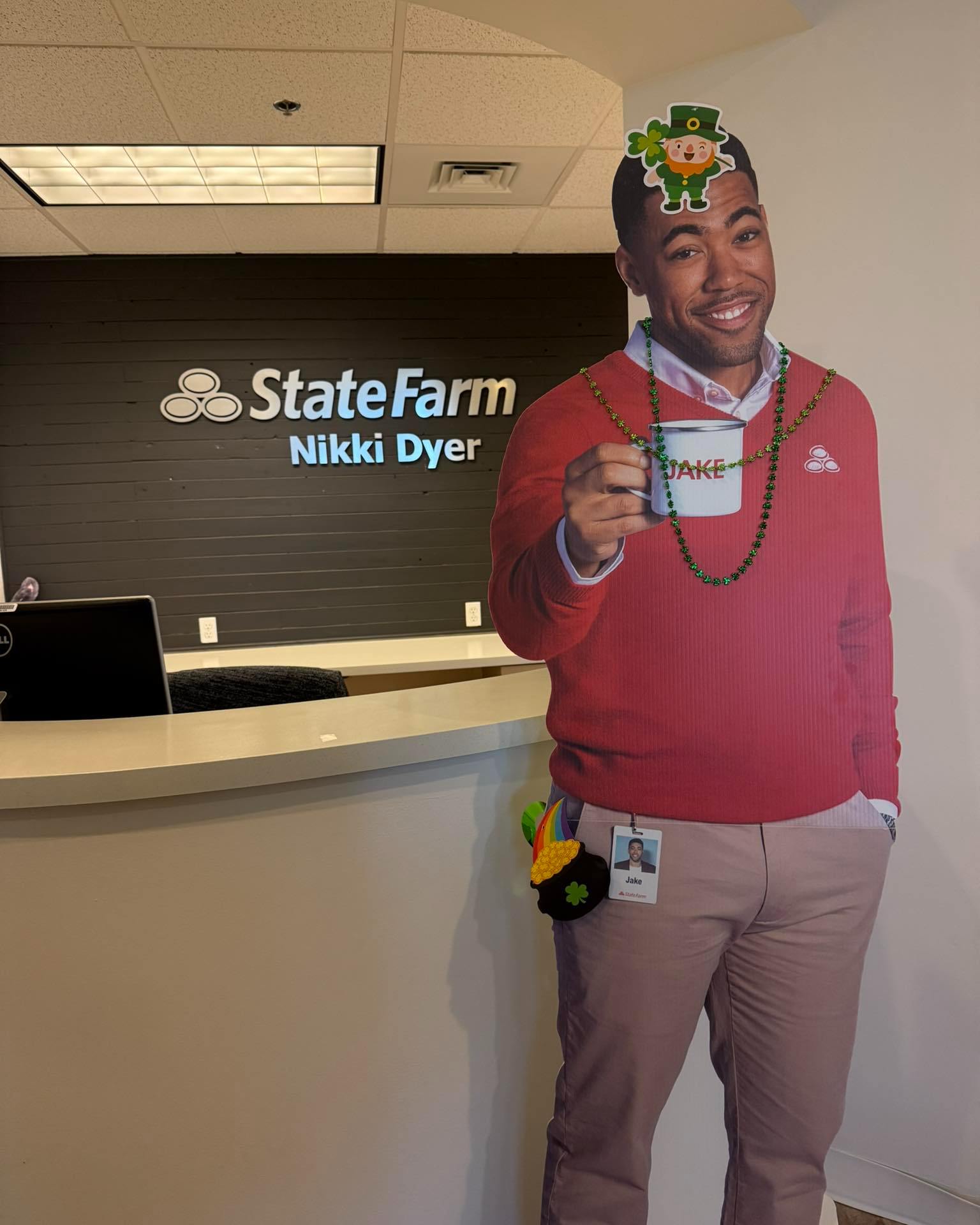 Wrapping up the St. Patrick&rsquo;s Day fun in our office! No matter the season, our State Farm team is here when you need us.