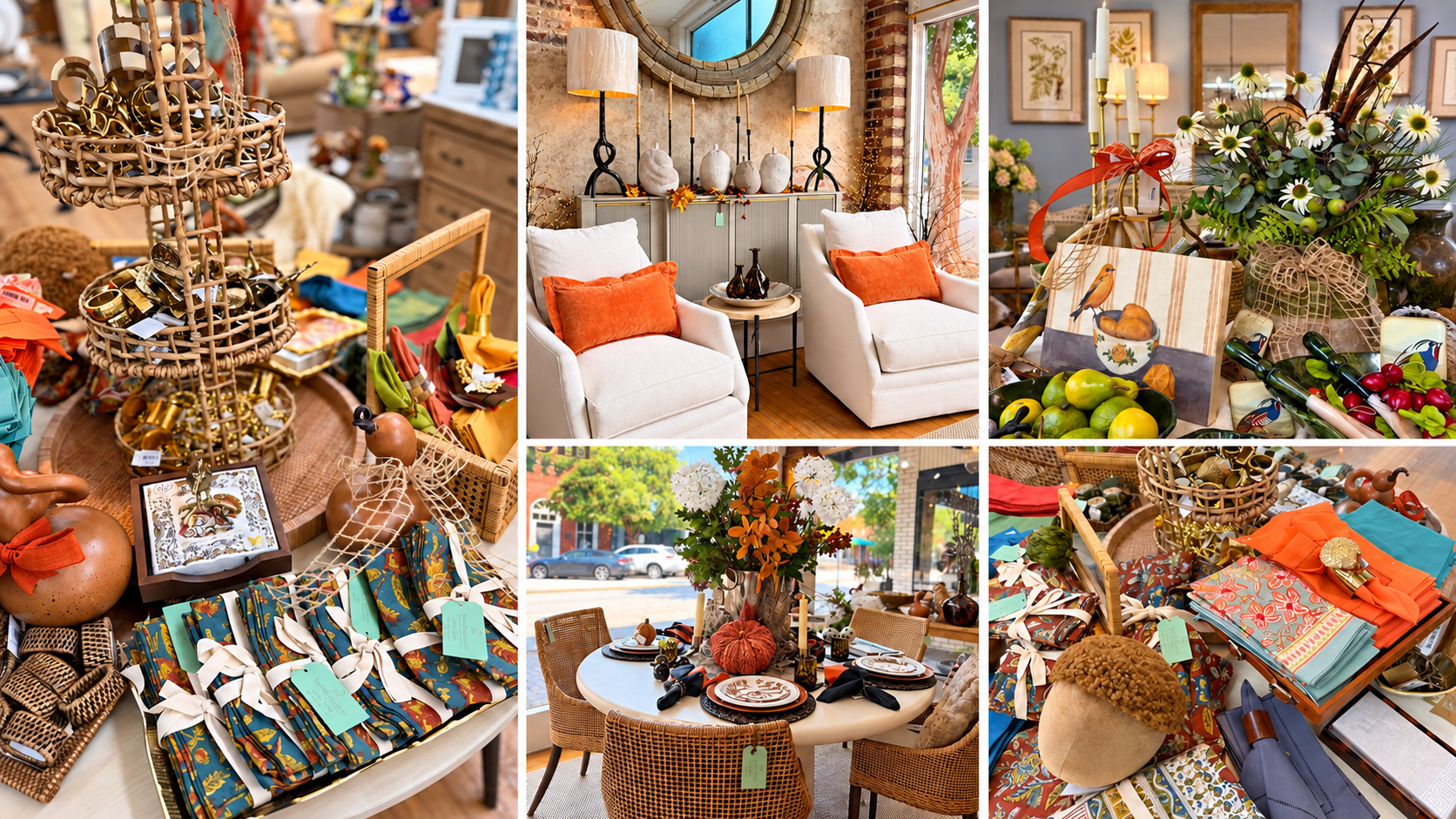 Fall has arrived at In High Cotton in Madison, Georgia. Shop seasonal home décor, colorful linens, table settings, floral arrangements, accessories and thoughtful gifts for a warm autumn refresh.