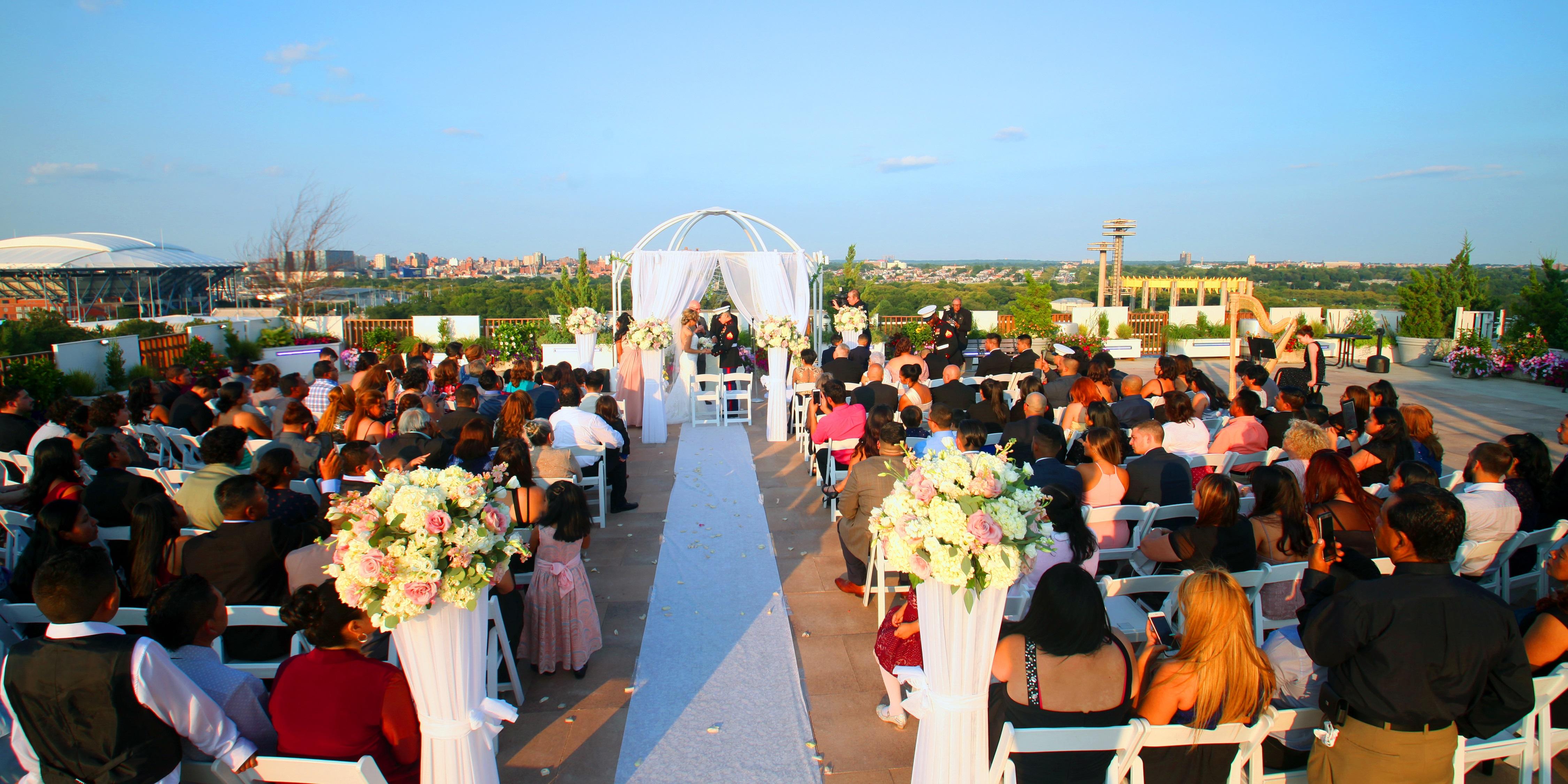 Rooftop Wedding Ceremony Terrace On The Park Queens (718)592-5000