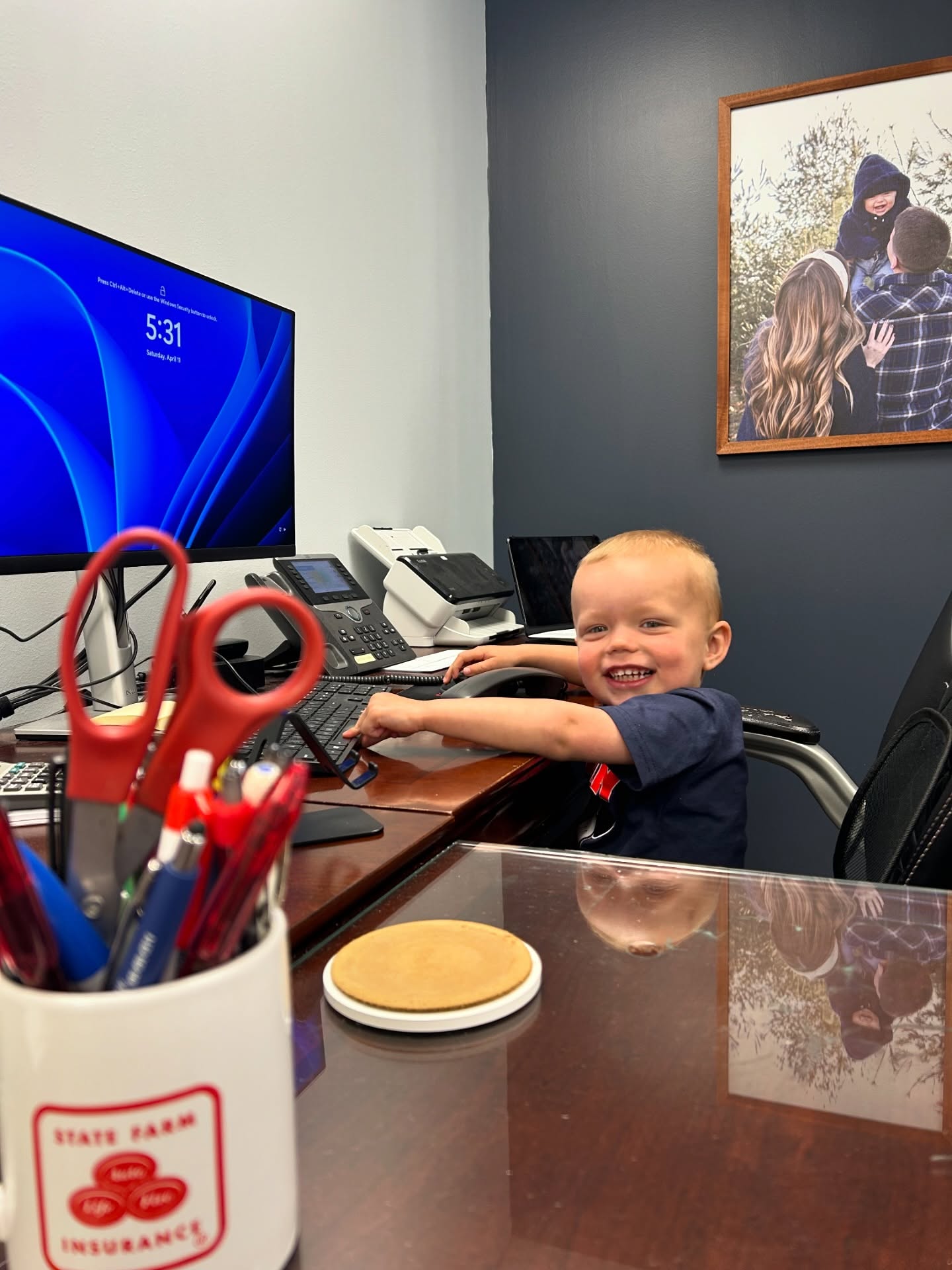 Hard at work!