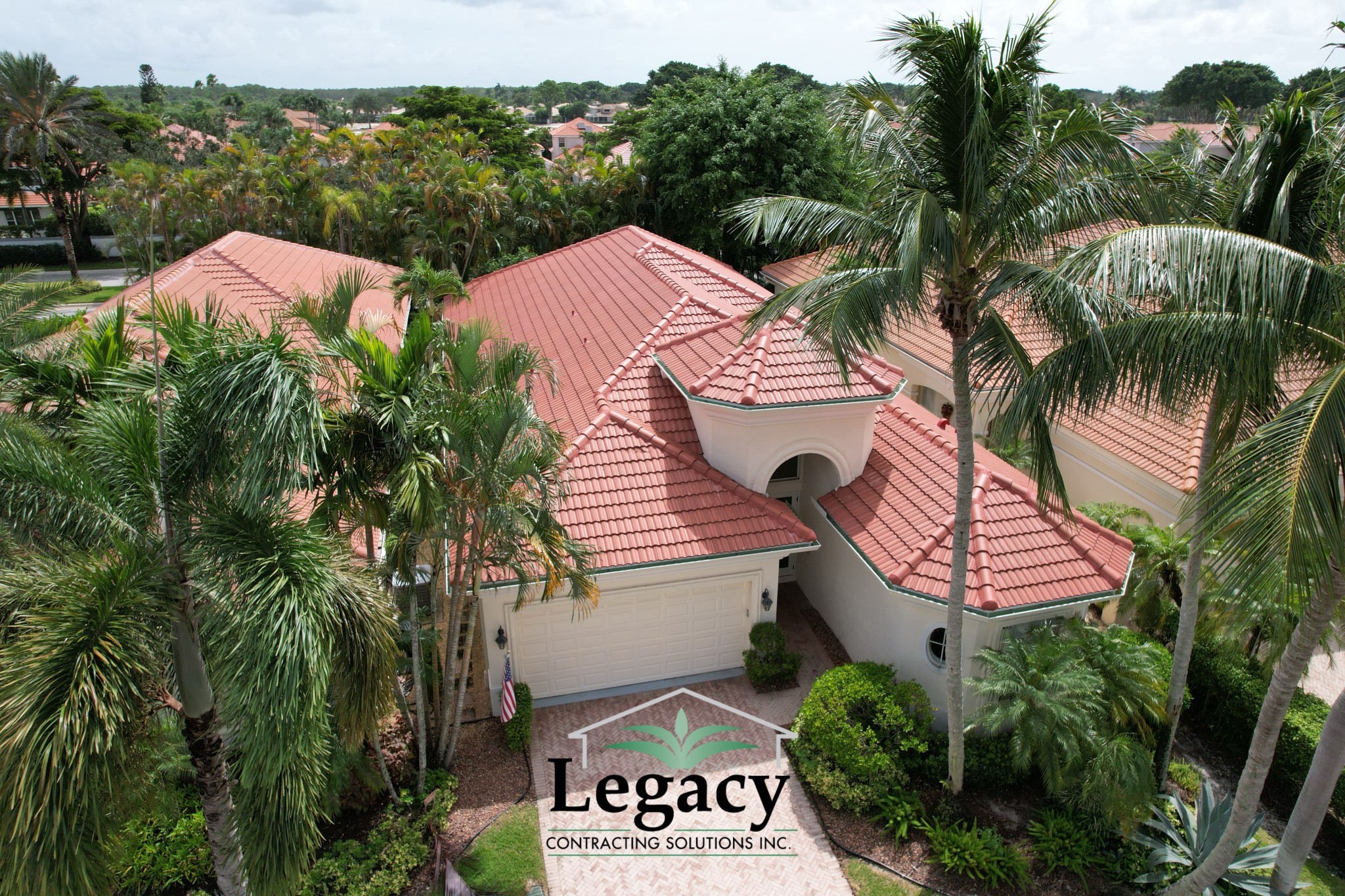 This tile color that we installed for this customer is called Terracambra Range.