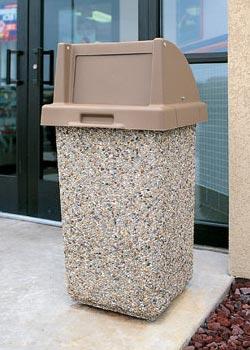 Concrete Trash Cans
