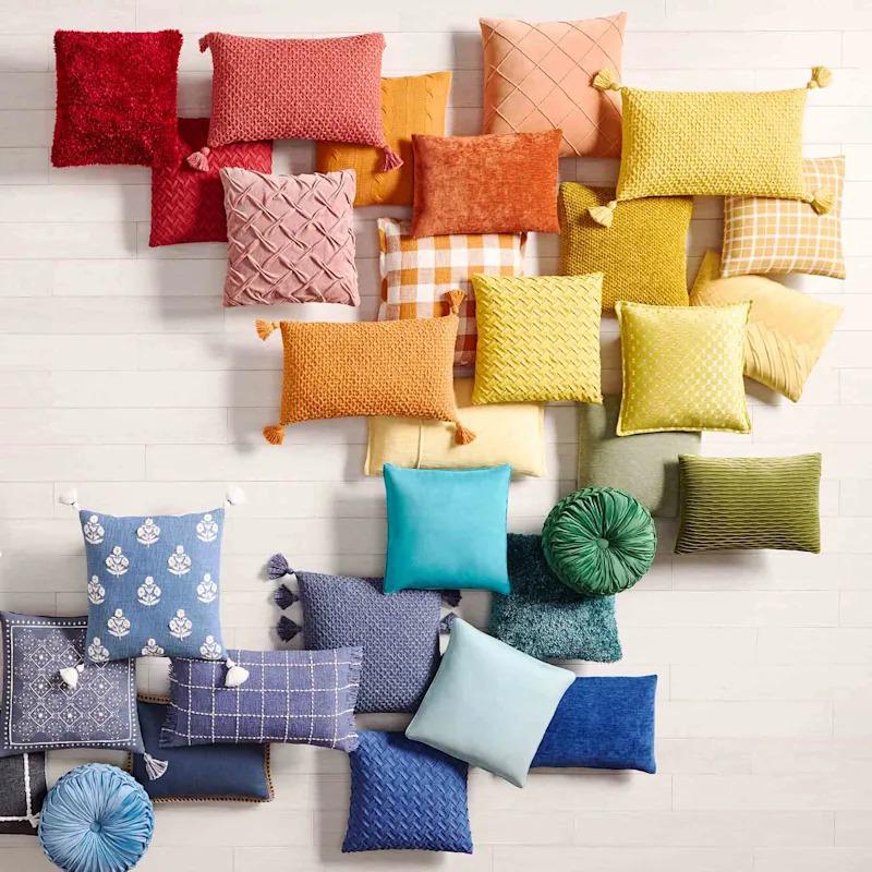 Plush chenille throw pillows, adding texture and warmth to sofas, beds, or accent chairs with its lu At Home San Jose (408)454-4784