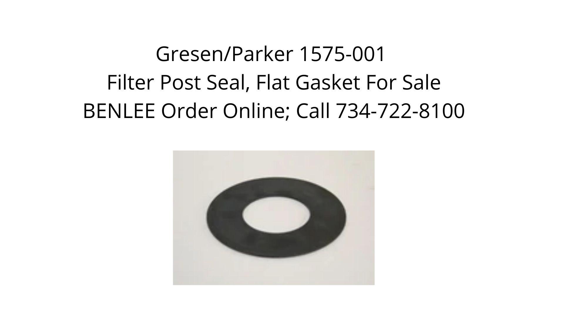 Gresen Parker 1575-001 Filter Post seal, flat gasket for sale