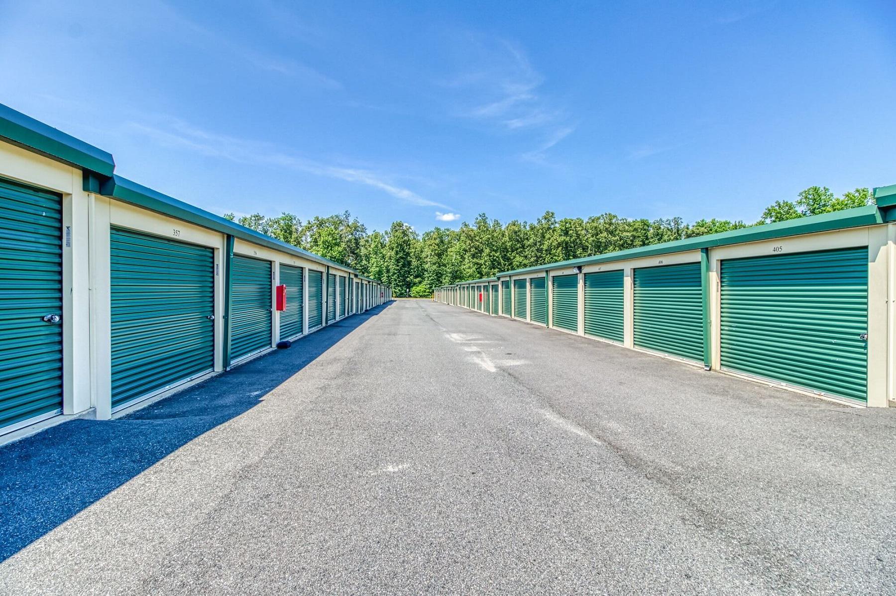 Drive-up storage units.