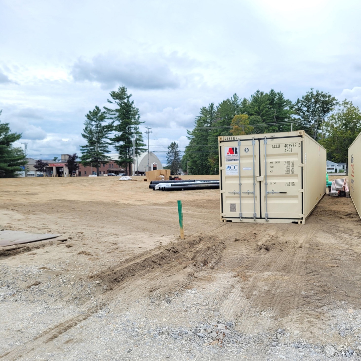 Abco Rental & Storage, Inc. delivered a 40-foot storage container rental to the Hannaford in Gray, M 