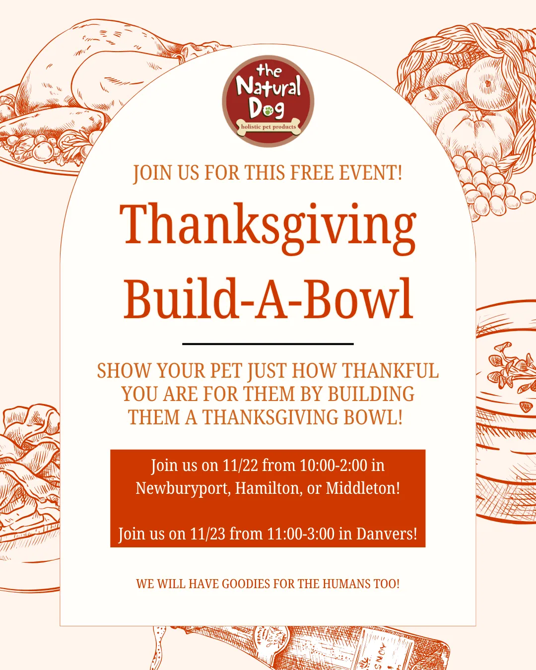 Image of Local Pet Event Thanksgiving Build-A-Bowl Nearby