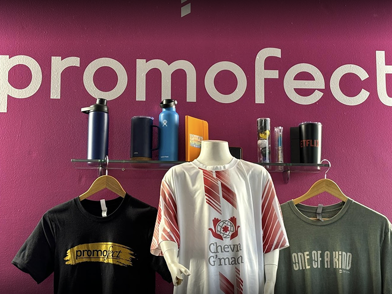 Promofect provides custom promotional products, custom t-shirt printing, custom apparel, screen printing, custom embroidery, branded t-shirts/caps & more in New York, New York.