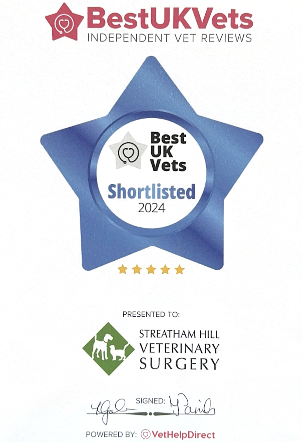 Images Streatham Hill Veterinary Surgery