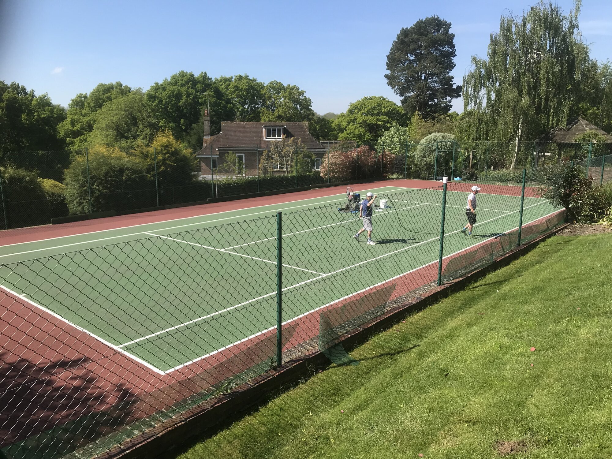 Images Hawkins Tennis Court Services