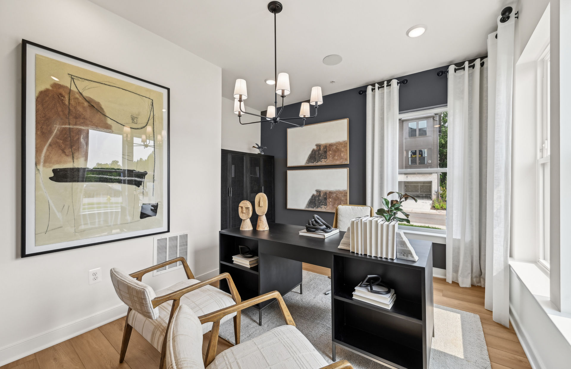 Flex room perfect for home office at Tillett's View new home construction community in Ashburn, VA