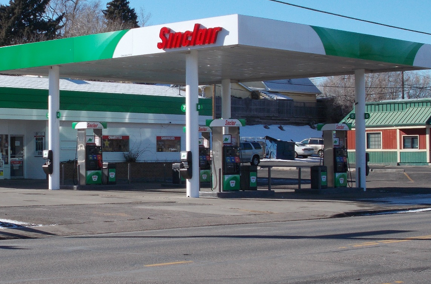 Sinclair Gas Station Fueling Island