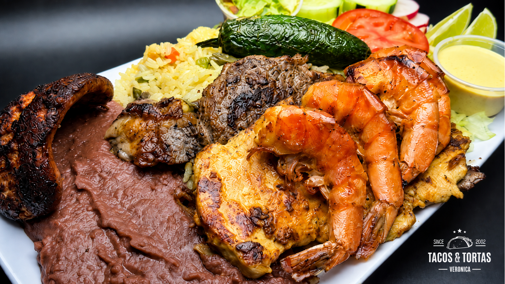 PARRILLADA
May include a variety of meats such as beef, chicken, pork, as well as chorizo and and sh 